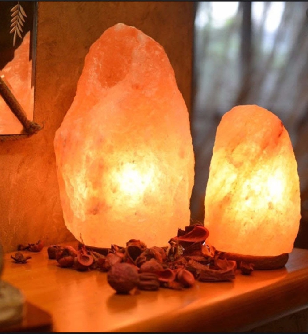 Natural Himalayan Crystal Rock Salt Lamp – Warm Ambient Decorative Light 3-5 Kg